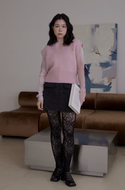 高級質感混毛短裙6