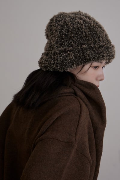 暖厚款柔毛2way小精靈帽4