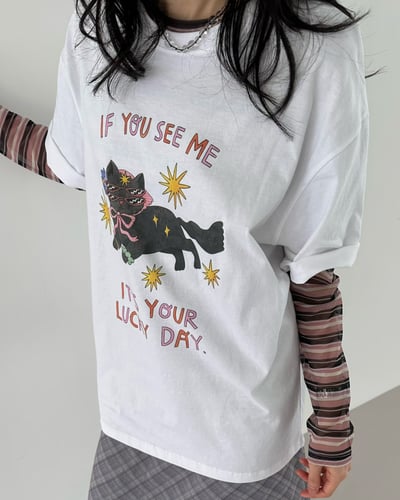 墨鏡喵咪巨可愛T恤2