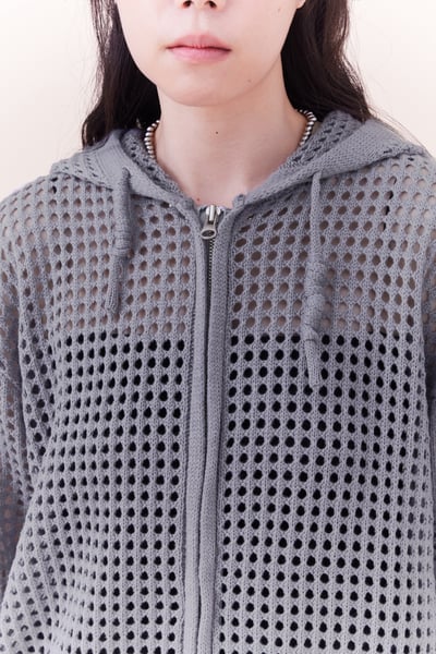 簍空針織休閒連帽外套12