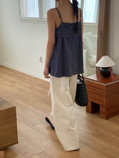 精緻女孩層疊條紋背心5