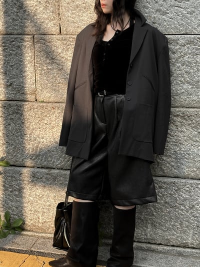oversize時髦派西裝外套5