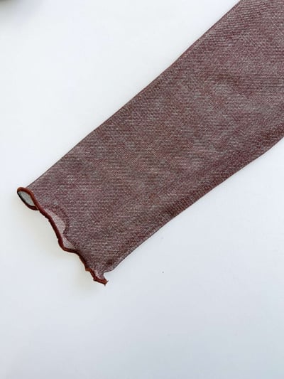 車線捲邊打底透膚10