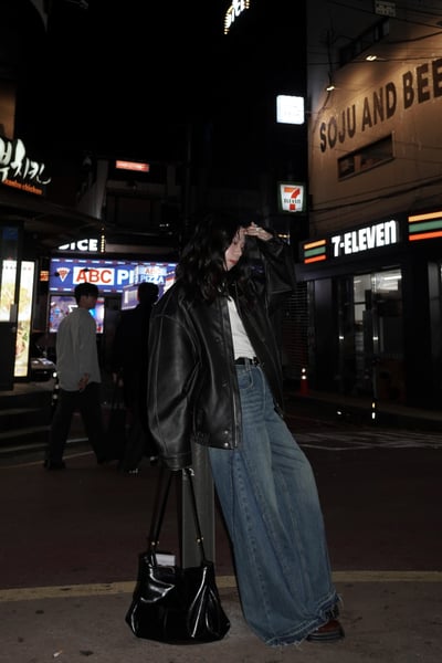 復古刷色小喇叭落地牛仔褲9