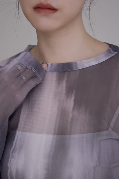 隨性渲染透膚上衣8