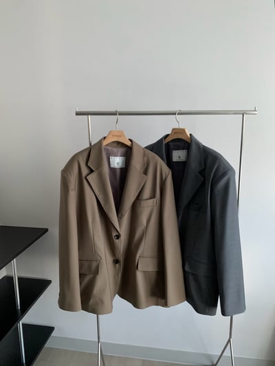 春款軟料時髦西裝外套5