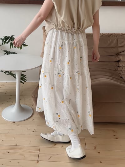 小可愛蕾絲刺繡長裙4