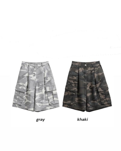 迷彩大口袋棉質七分褲3