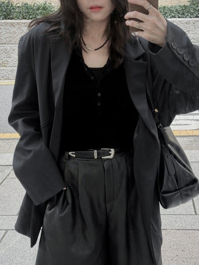 oversize時髦派西裝外套3
