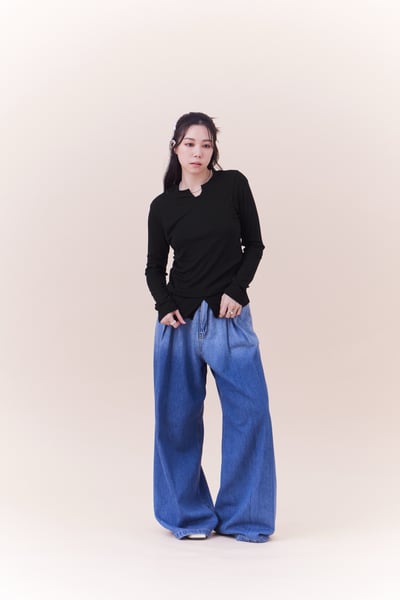 超舒服柔棉開衩角角上衣4