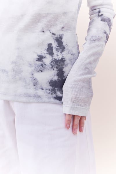 仙女渲染一字領彈性上衣11