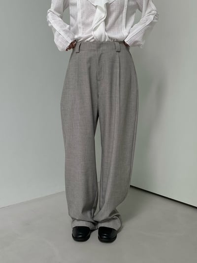 經典簡約直筒西裝褲6