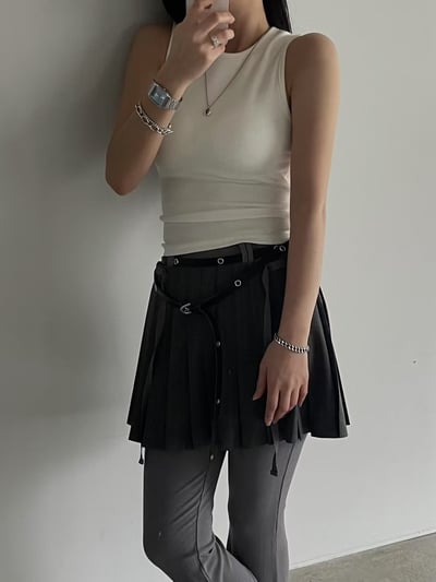 後背小挖空彈力棉Bra背心7