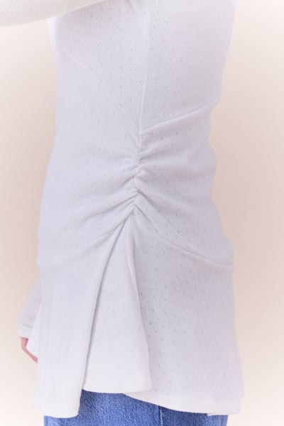 雕花棉質綁帶散擺背心11