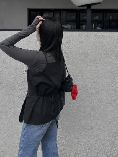 手套袖口立領彈力打底衣5