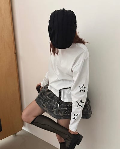 Positivity星星長袖棉T11