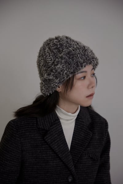 暖厚款柔毛2way小精靈帽3