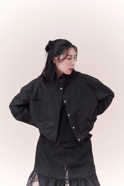 單穿就有型抽繩立領襯衫6