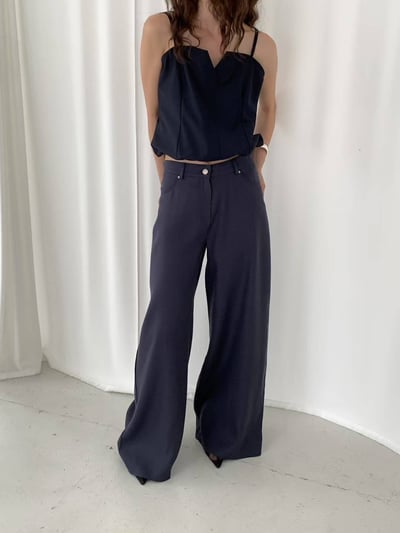 細緻觸感夏日棉麻長褲7