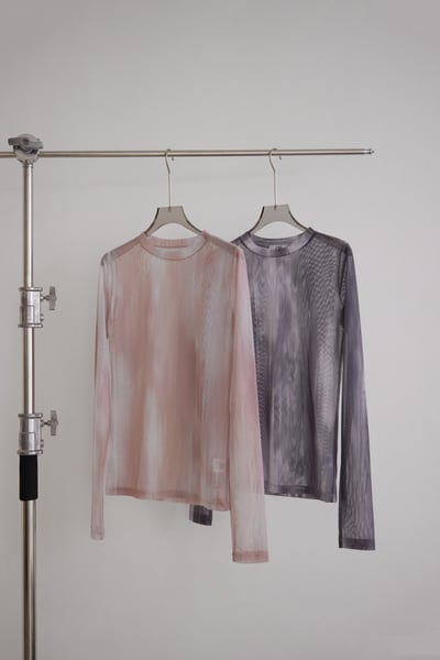 隨性渲染透膚上衣13