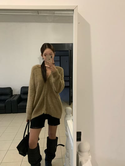 彈性超好流蘇針織短褲（含羊毛）5