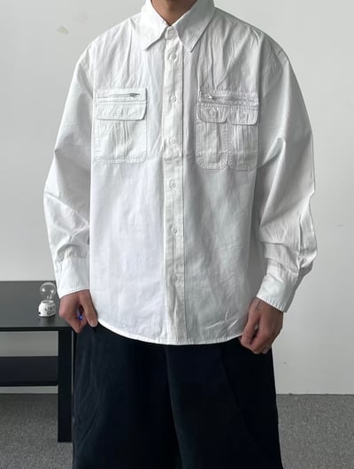 工裝口袋設計襯衫15