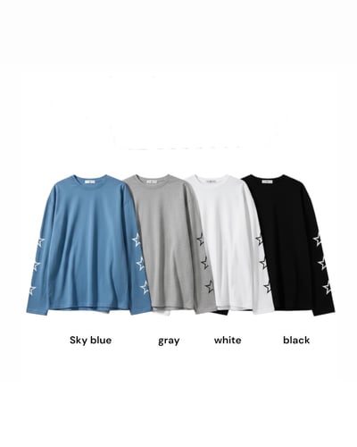 Positivity星星長袖棉T14