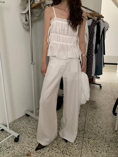 細緻觸感夏日棉麻長褲15