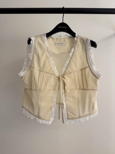 SALE！蕾絲棉質背心1