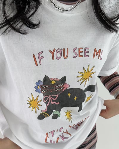 墨鏡喵咪巨可愛T恤1