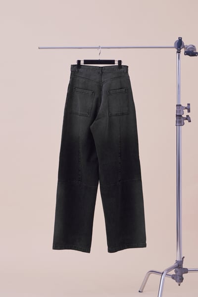 男裝刷色厚磅寬版牛仔褲S/M/L5