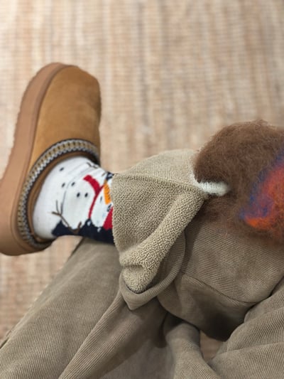 柔軟燈芯絨內刷絨寬褲（自留）8