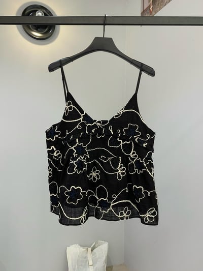 Art Chic法式刺繡棉麻背心6