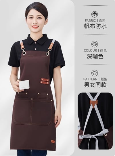 【工作圍裙】餐飲專用帆布工作圍裙工作服4