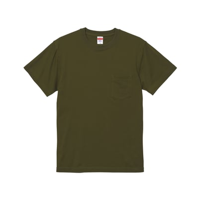 【純棉】United Athlte 3500601  5.6oz. 頂級柔棉T恤（有口袋）5