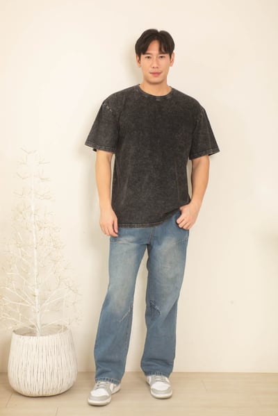 【重磅】235克7.oz重磅復古重磅寬版落肩水洗T恤4