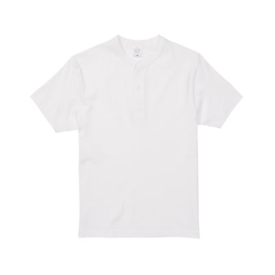 【純棉】United Athlte 3500401  5.6oz.  純棉亨利領T恤6