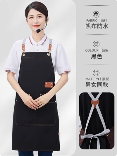 【工作圍裙】餐飲專用帆布工作圍裙工作服2