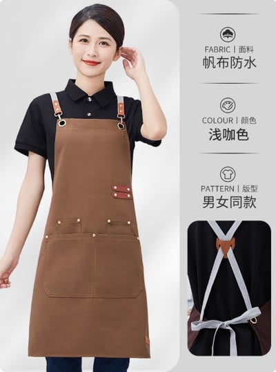 【工作圍裙】餐飲專用帆布工作圍裙工作服3