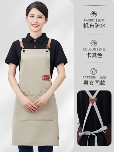 【工作圍裙】餐飲專用帆布工作圍裙工作服1