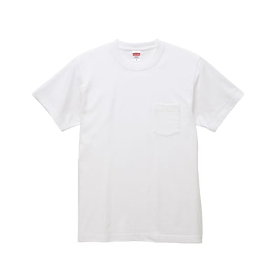 【純棉】United Athlte 3500601  5.6oz. 頂級柔棉T恤（有口袋）2