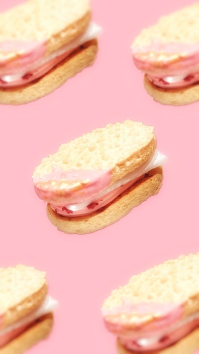 草莓大福奶霜達克瓦茲Strawberry buttercream dacquoise2