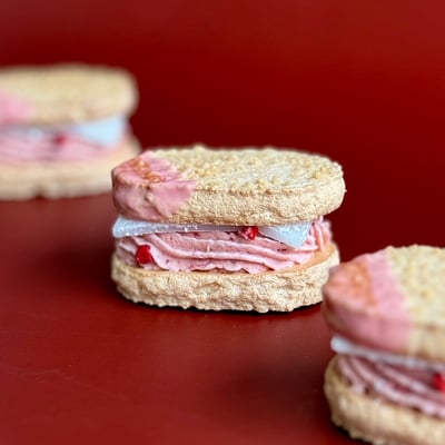 草莓大福奶霜達克瓦茲Strawberry buttercream dacquoise1