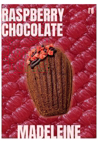 覆盆子可可瑪德蓮 Raspberry Chocolate madeleine1