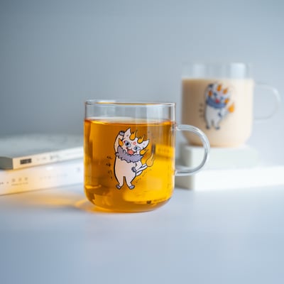 犼嗨喲 玻璃馬克杯1