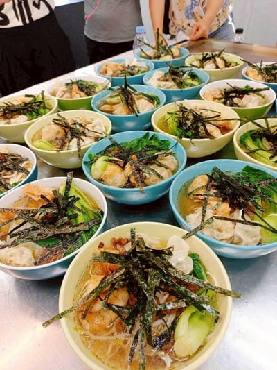 3/20(五)  B班 蔬食小吃~餛飩系列 / 林成老師3