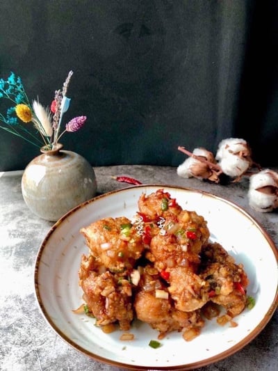 5/4(一)  B班 韓式洋釀炸雞+ 乾烹雞+柚子酸甜蘿蔔 / 愛香老師5