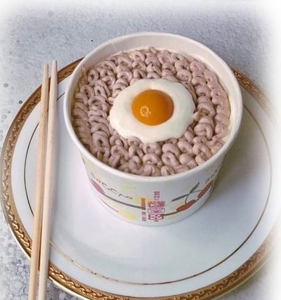 4/21(二) A班 仿真泡麵造型蛋糕 / 羅因生老師5