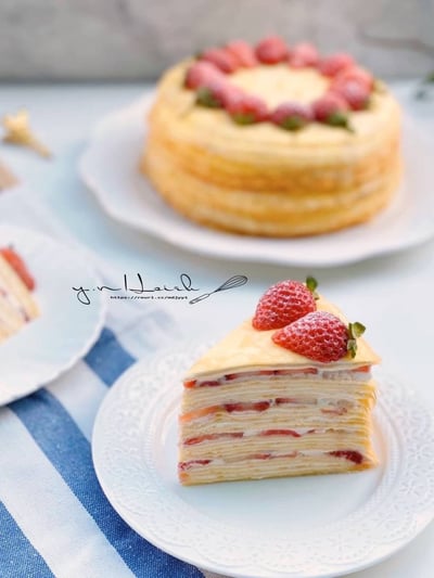 2/9(一) A班  『草莓千層蛋糕&草莓檸檬醬』季節限定 / 謝岳恩老師3