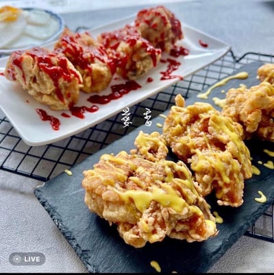 5/4(一)  B班 韓式洋釀炸雞+ 乾烹雞+柚子酸甜蘿蔔 / 愛香老師3